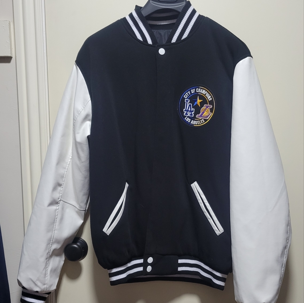 MLB Authentic REVERSIBLE 2020 Dodgers/Lakers Championship jacket